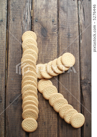 Alphabet K made from biscuits Alphabet K made from biscuits 5276446