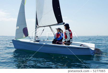 Landscape with a yacht 5277065