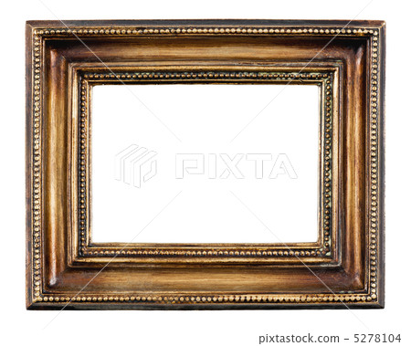 Antique frame picture on white background 5278104