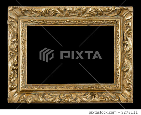 A gilded picture frame on a black background 5278111