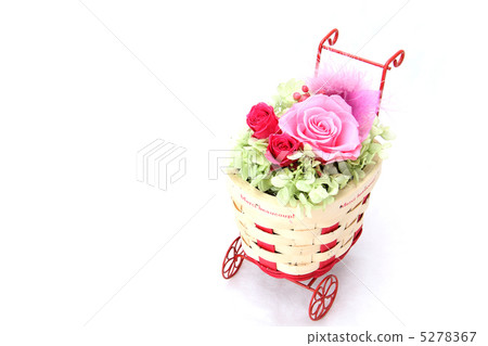 保鮮插花(玫瑰·繡球花·胡椒漿果+花籃) 保鮮插花(玫瑰·繡球花·胡椒漿果+花籃) 5278367