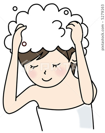 Shampooing woman Shampooing woman 5279163