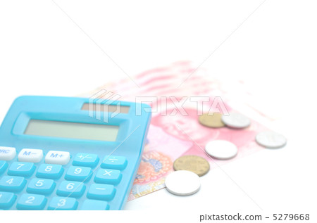 計算器藍色人民幣 5279668