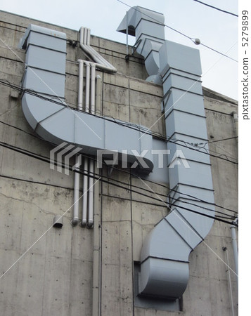 Exhaust duct on the back of the building 5279899