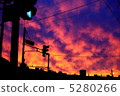 落日的天空 5280266