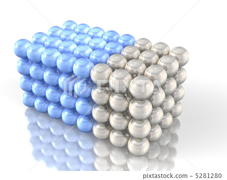 3D CG illustration showing dense 3D CG illustration showing dense 5281280