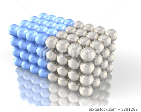 3D CG illustration showing dense 5281282