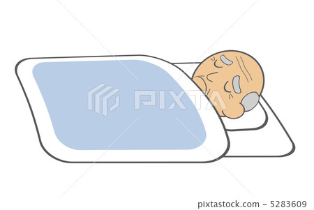 睡在床上的爺爺 5283609