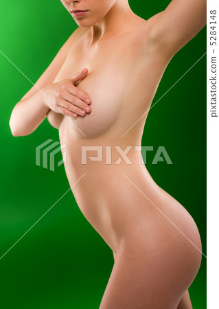 Beautiful female body naked woman silhouette 5284148