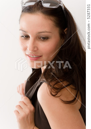 Designer glasses - fashion woman portrait 5287331