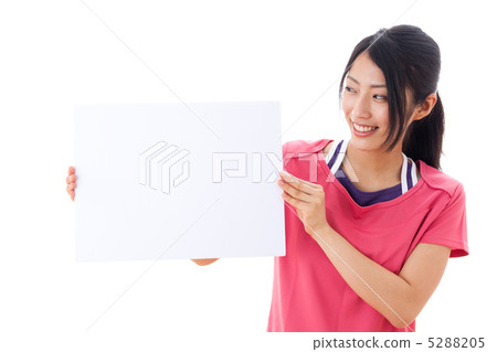 有白板的一名婦女 5288205