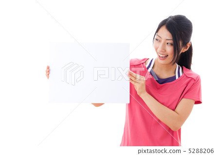 有白板的一名婦女 有白板的一名婦女 5288206