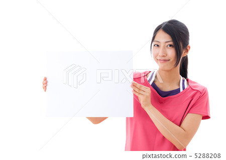 有白板的一名婦女 有白板的一名婦女 5288208