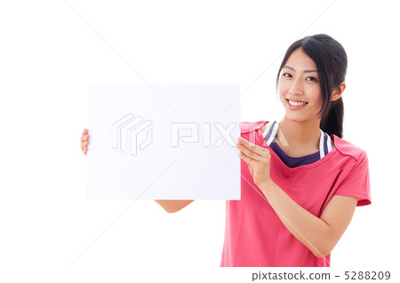有白板的一名婦女 有白板的一名婦女 5288209