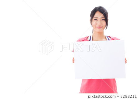 有白板的一名婦女 有白板的一名婦女 5288211