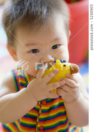 拿著玩偶的嬰孩 拿著玩偶的嬰孩 5288903
