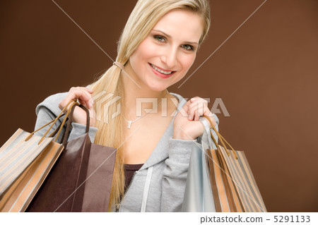 Shopping woman fashion happy bag 5291133
