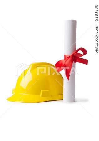 Construction industry education concept on white 5293539
