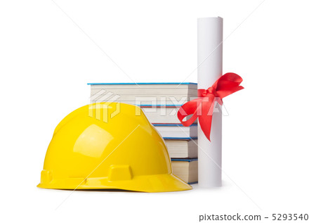 Construction industry education concept on white Construction industry education concept on white 5293540