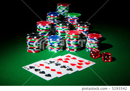 Casino concept with chips and cards Casino concept with chips and cards 5293542