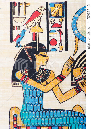 Egyptian papyrus as a background Egyptian papyrus as a background 5293543
