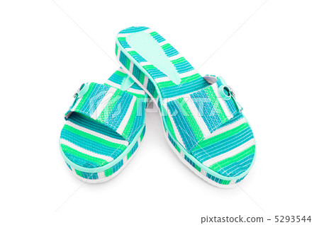 Summer colourful shoes on white Summer colourful shoes on white 5293544