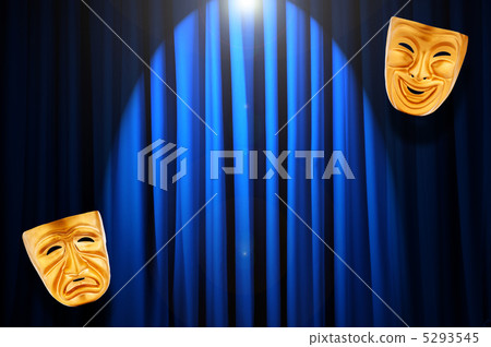 Theatre performance concept with masks Theatre performance concept with masks 5293545