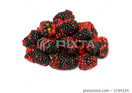 Many berries isolated on the white background Many berries isolated on the white background 5294285