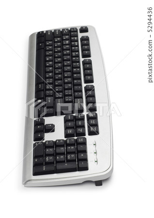 Silver keyboard isolated on the white background 5294436
