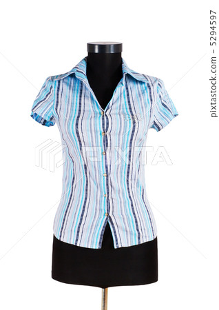 Striped shirt isolated on the white background Striped shirt isolated on the white background 5294597