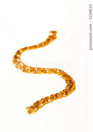 Golden chain isolated on the white background Golden chain isolated on the white background 5294614