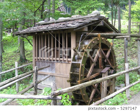 Hida folk village water mill Hida folk village water mill 5297147