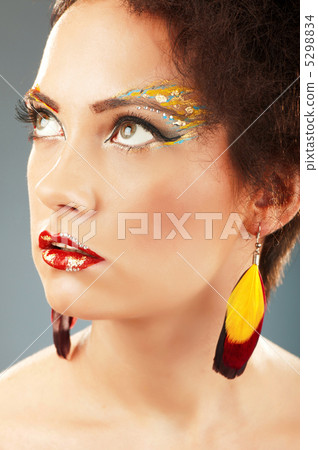 Attractive woman with the stylish make up Attractive woman with the stylish make up 5298834