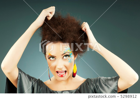 Attractive woman with the stylish make up Attractive woman with the stylish make up 5298912