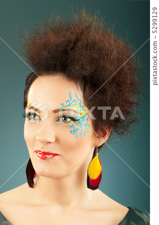 Attractive woman with the stylish make up Attractive woman with the stylish make up 5299129
