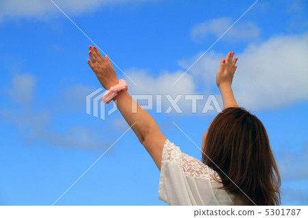 Blue Sky and Female Blue Sky and Female 5301787