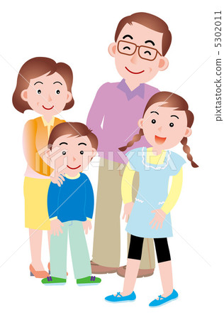 Four people in a family Four people in a family 5302011