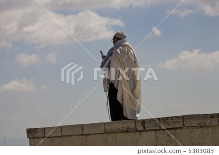 Prayer of Jews at Western Wall. Jerusalem Israel 5303083