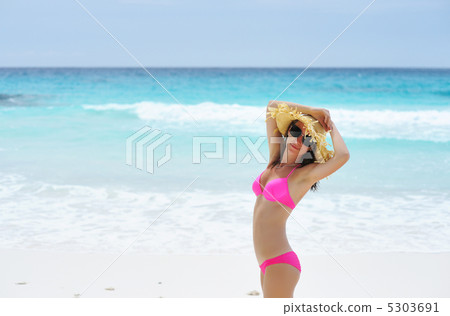 Girl on a beach 5303691