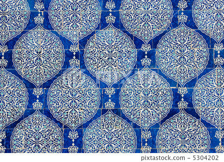 Tiled background, oriental ornaments from Uzbekistan.Tiled backg Tiled background, oriental ornaments from Uzbekistan.Tiled backg 5304202