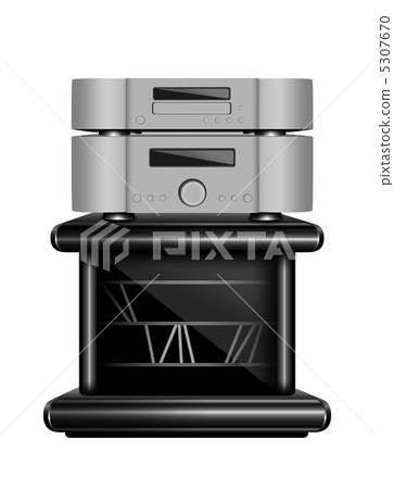 Hi-Fi CD player and music compact disc rack. Realistic eps10 vec Hi-Fi CD player and music compact disc rack. Realistic eps10 vec 5307670