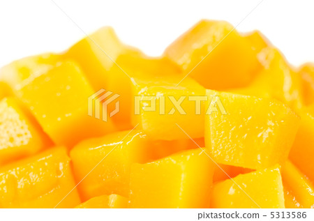 Up a dice-like shape that cut Apple Mango 5313586