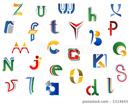 Set of alphabet symbols 5314643