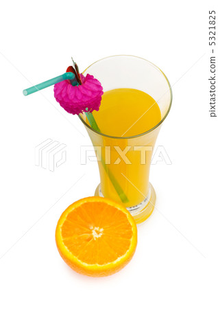 Orange cocktail isolated on the white background 5321825