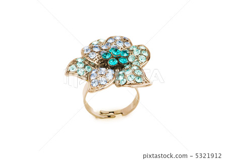 Golden ring isolated on the white background Golden ring isolated on the white background 5321912