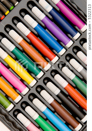Set of crayons isolated on the white background Set of crayons isolated on the white background 5322313