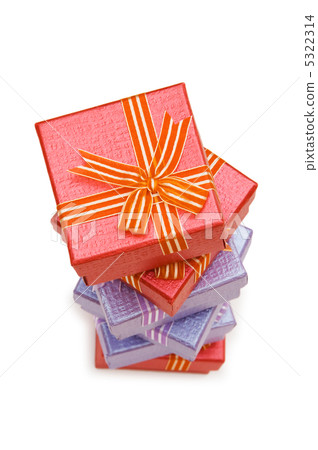 Gift boxes isolated on the white background Gift boxes isolated on the white background 5322314
