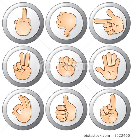 Buttons with Hands 5322460