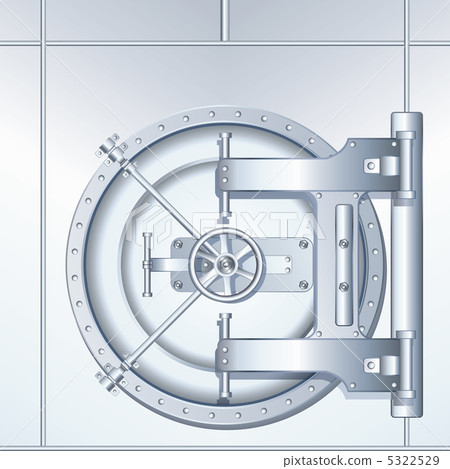 Illustration of Bank Vault Door 5322529