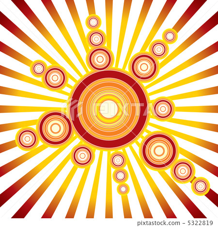 Retro Sun - Stock Illustration [5322819] - PIXTA